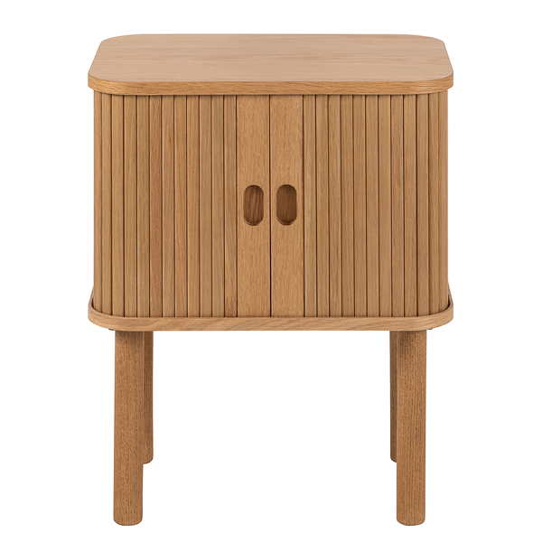 Nachtkommode Henesk - Echtholzfurnier - Eiche