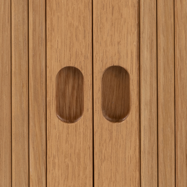 Nachtkommode Henesk - Echtholzfurnier - Eiche