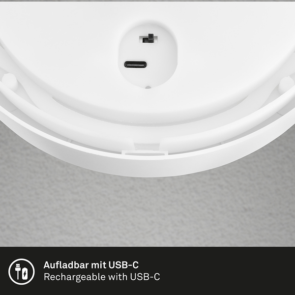 LED-Wandleuchte Less mit Sensor - Aluminium / Kunststoff - 1-flammig - Weiß