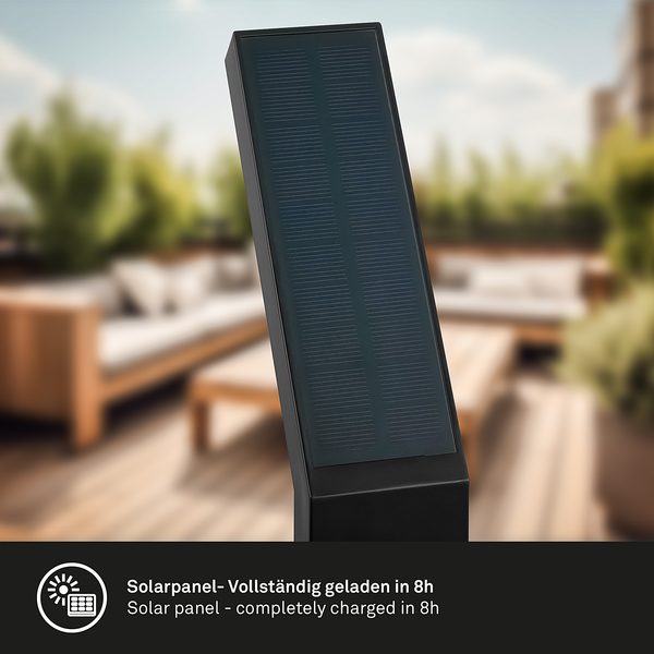 LED-Wegeleuchte Dyna - Aluminium - Schwarz - 1-flammig
