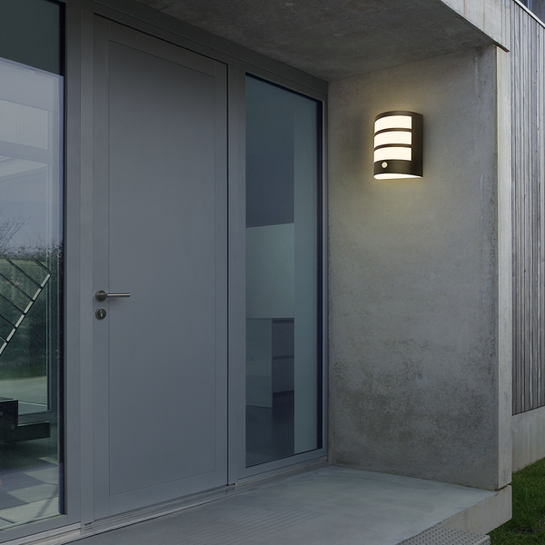 LED-Wandleuchte Skot - Aluminium - 1-flammig - Schwarz