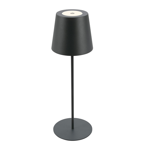 LED-Tischleuchte Tyli - Aluminium - 1-flammig - Anthrazit