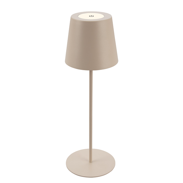 LED-Tischleuchte Tyli - Aluminium - 1-flammig - Beige