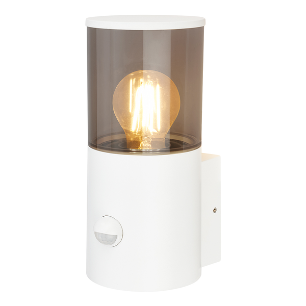 LED-Wandleuchte Nypa mit Sensor - Aluminium - Weiß - 1-flammig