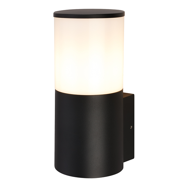LED-Wandleuchte Nylo - Aluminium - Schwarz - 1-flammig