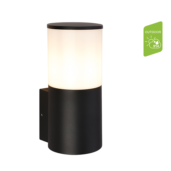 LED-Wandleuchte Nylo - Aluminium - Schwarz - 1-flammig