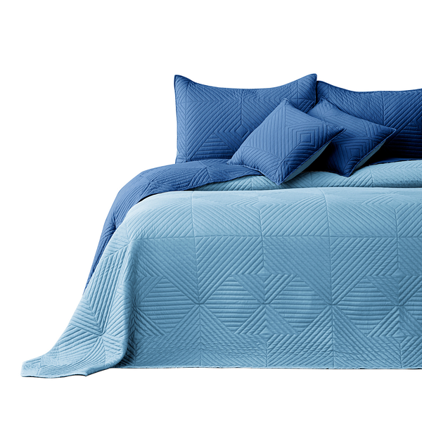 Tagesdecke Lofta - Polyester - Blau - 220 x 240 cm