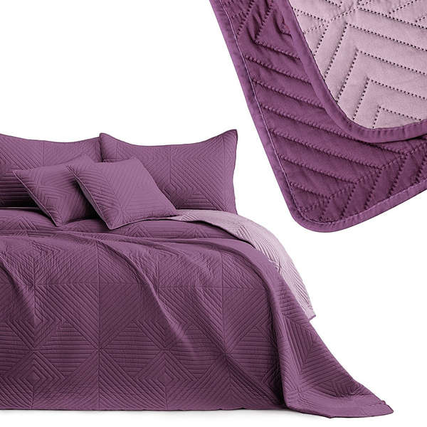Tagesdecke Lofta - Polyester - Violett - 170 x 210 cm