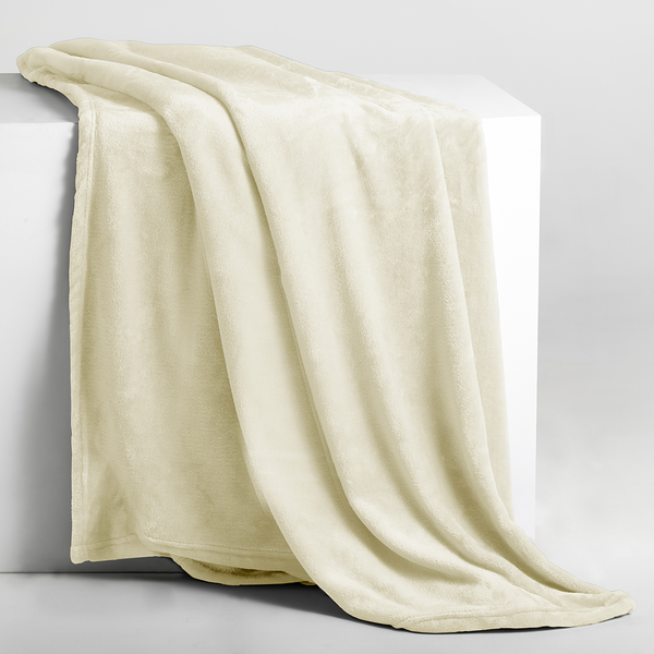 Kuscheldecke Nic - Polyester - Creme - 70 x 150 cm