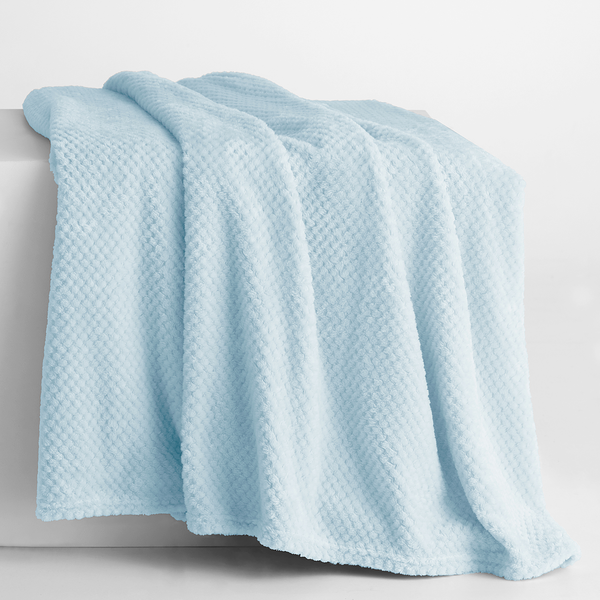 Kuscheldecke Enry - Polyester - Hellblau - 150 x 200 cm