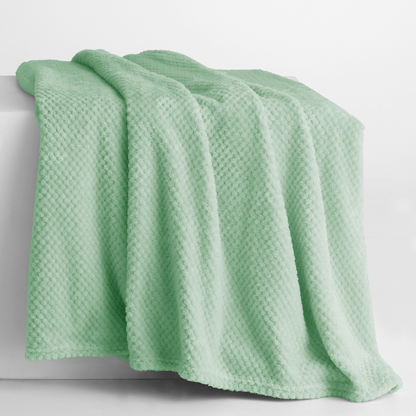 Kuscheldecke Enry - Polyester - Hellgrün - 170 x 210 cm