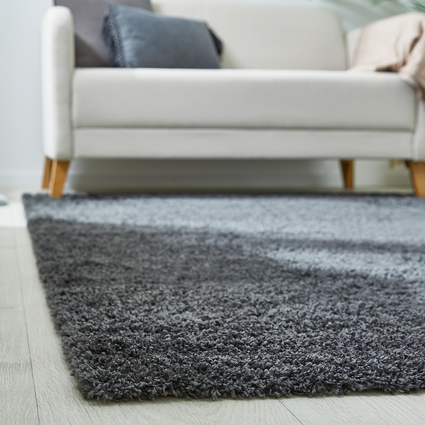 Teppich Chia - Polypropylen - Anthrazit - 80 x 150 cm