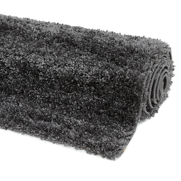 Teppich Chia - Polypropylen - Anthrazit - 80 x 150 cm