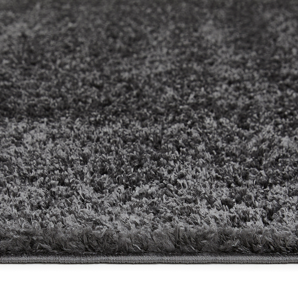 Teppich Chia - Polypropylen - Anthrazit - 80 x 150 cm