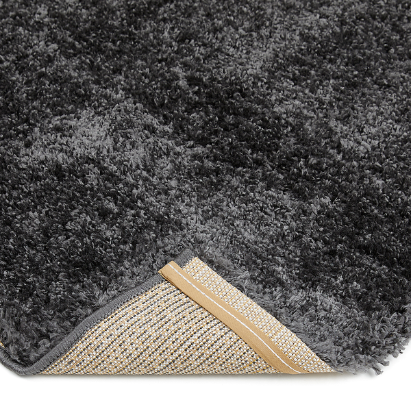 Teppich Chia - Polypropylen - Anthrazit - 80 x 150 cm