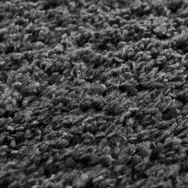 Teppich Chia - Polypropylen - Anthrazit - 80 x 150 cm
