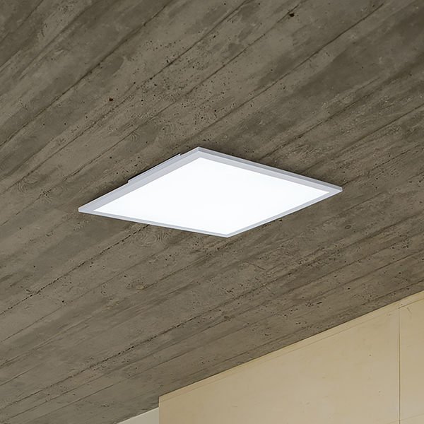 LED-Panel Nicola - Aluminium / Acrylglas - Weiß - 45 x 45 cm