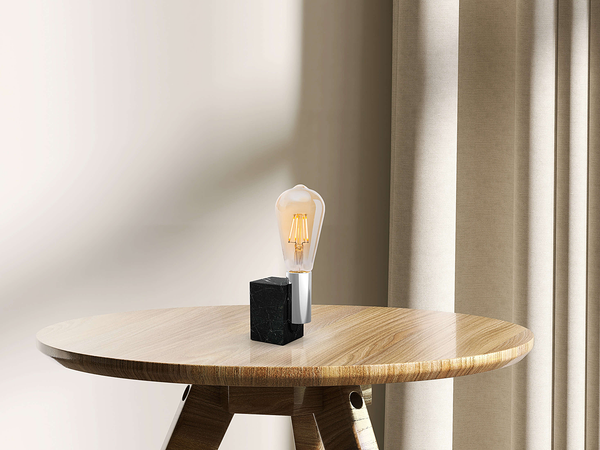 LED-Leuchtmittel Druno 4er-Set - Farbglas - Bernstein