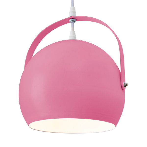 Pendelleuchte Colorado - Eisen - Pink - 1-flammig