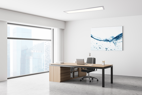 LED-Panel Nicola - Aluminium / Acrylglas - Weiß - 120 x 30 cm