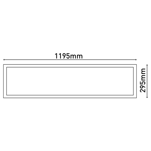 LED-Panel Nicola - Aluminium / Acrylglas - Weiß - 120 x 30 cm