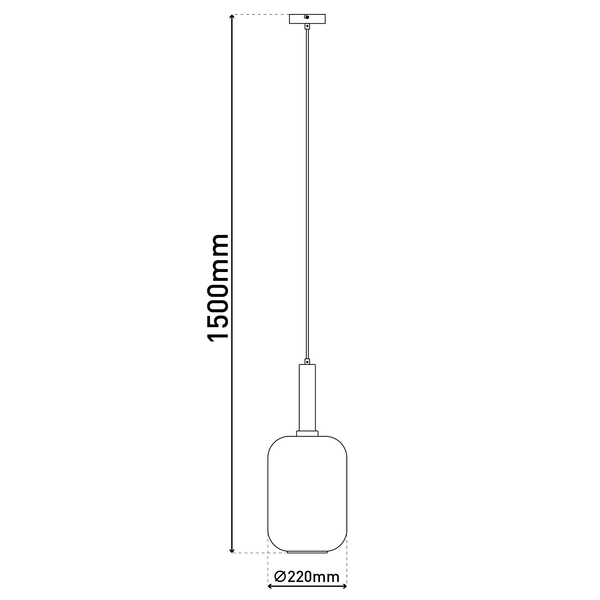 Pendelleuchte Fumo 1-flammig - Eisen - Schwarz / Gold - Durchmesser: 22 cm