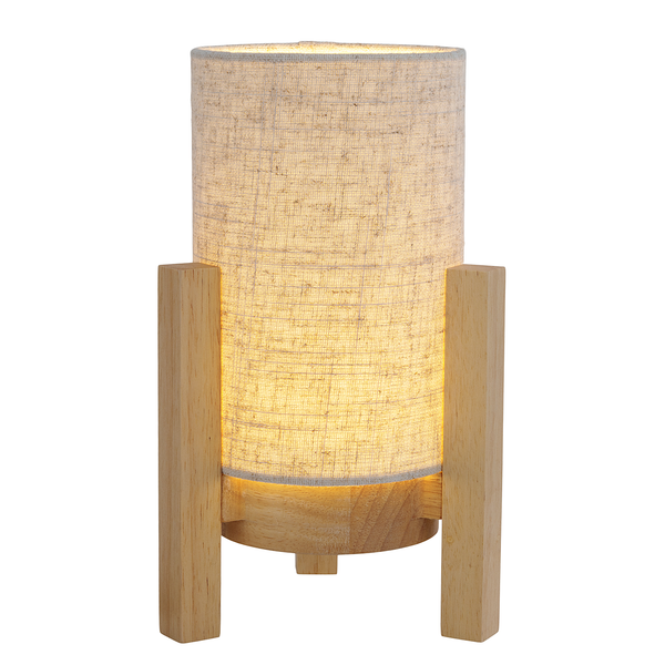 Tischleuchte Madita - Mischgewebe - 1-flammig - Beige - 16 x 25 cm