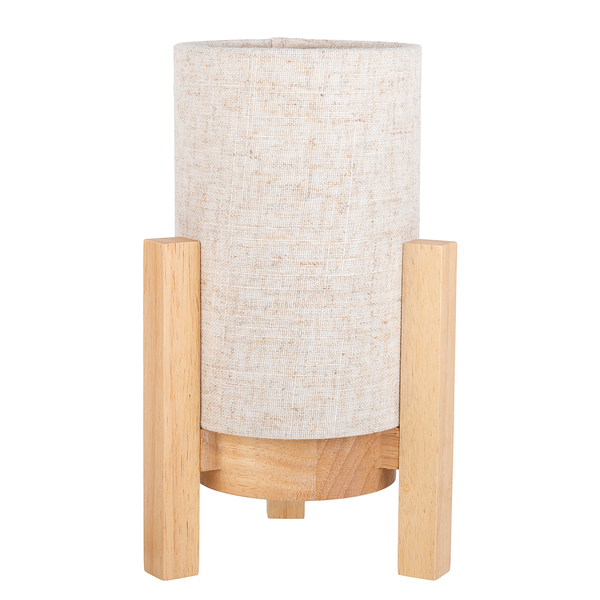 Tischleuchte Madita - Mischgewebe - 1-flammig - Beige - 16 x 25 cm