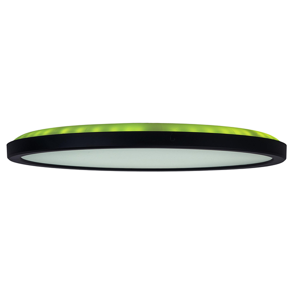 LED-Deckenleuchte Carlo - Kunststoff - Schwarz - 1-flammig - Durchmesser: 29 cm