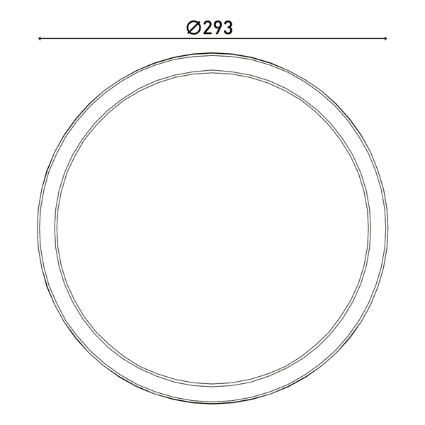 LED-Deckenleuchte Carlo - Kunststoff - Schwarz - 1-flammig - Durchmesser: 29 cm