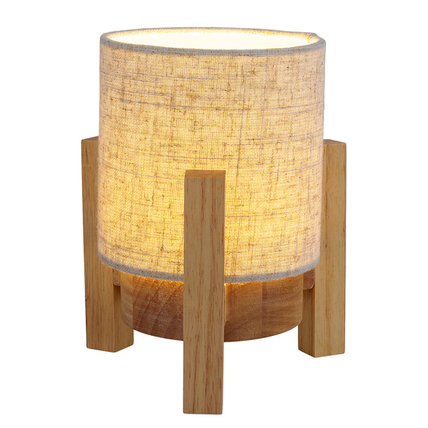 Tischleuchte Madita - Mischgewebe - 1-flammig - Beige - 16 x 19 cm