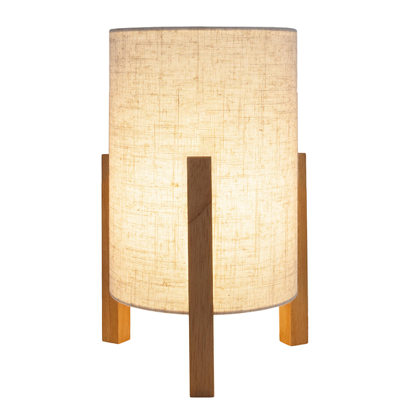 Tischleuchte Matilda - Mischgewebe - Beige - 1-flammig - Höhe: 32 cm