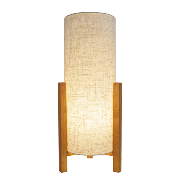 Tischleuchte Matilda - Mischgewebe - Beige - 1-flammig - Höhe: 52 cm