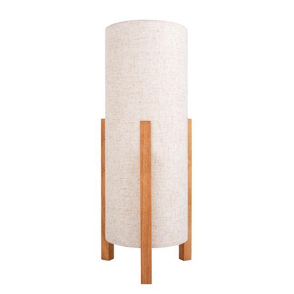 Tischleuchte Matilda - Mischgewebe - Beige - 1-flammig - Höhe: 52 cm