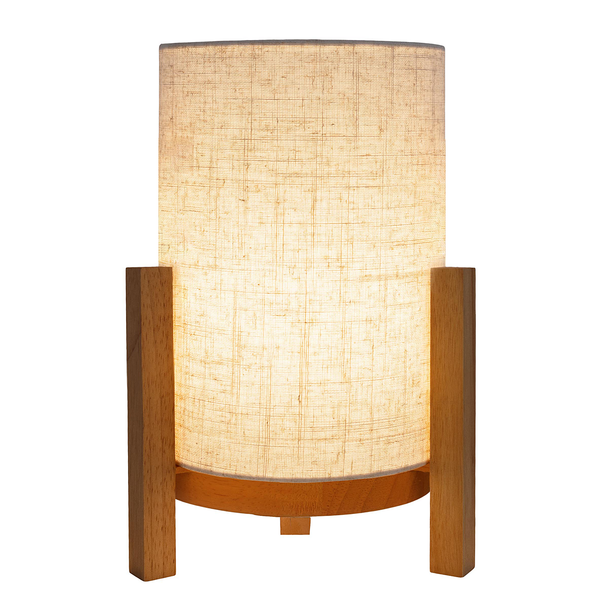 Tischleuchte Madita - Mischgewebe - 1-flammig - Beige - 22 x 32 cm