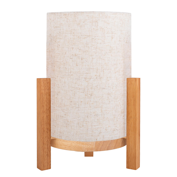 Tischleuchte Madita - Mischgewebe - 1-flammig - Beige - 22 x 32 cm