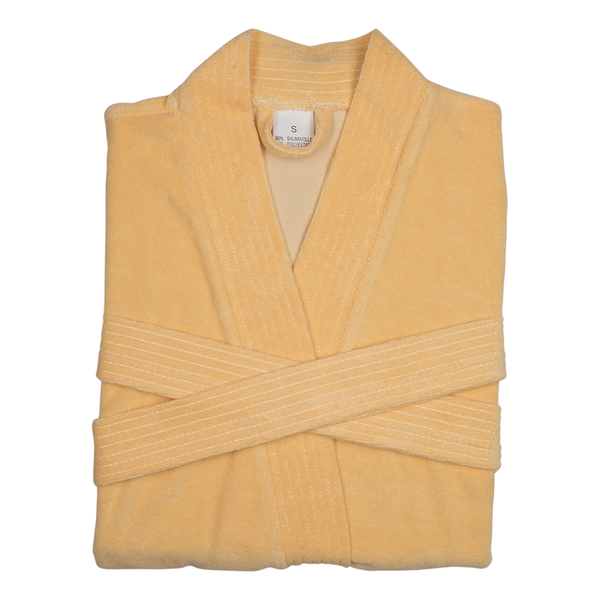 Damenbademantel Jersey - Baumwolle / Polyester - Größe S - Limettengrün - Breite: 40 cm