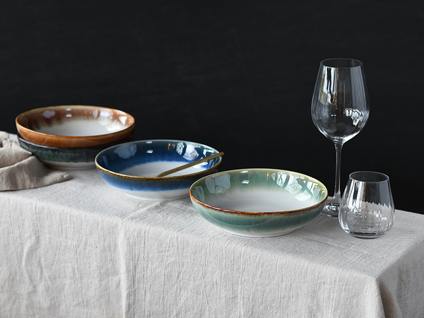 Poke Bowl Cascade 4er-Set - Steinzeug - Mehrfarbig