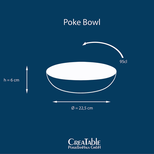 Poke Bowl Cascade 4er-Set - Steinzeug - Mehrfarbig