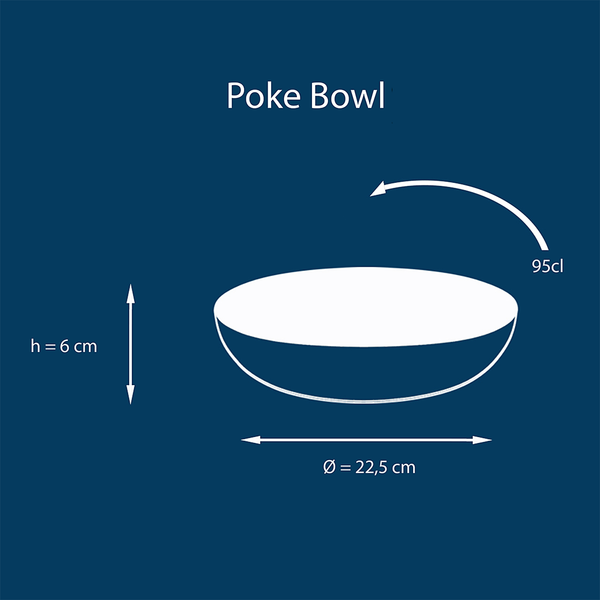 Poke Bowl Cascade 4er-Set - Steinzeug - Mehrfarbig
