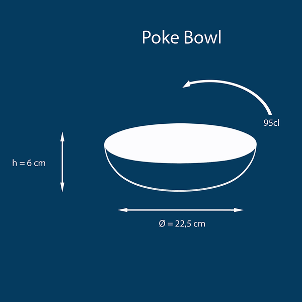 Poke Bowl Cascade 4er-Set - Steinzeug - Mehrfarbig