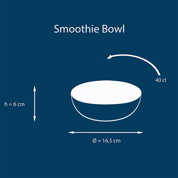 Smoothie Bowl Cascade 4er-Set - Steinzeug - Mehrfarbig