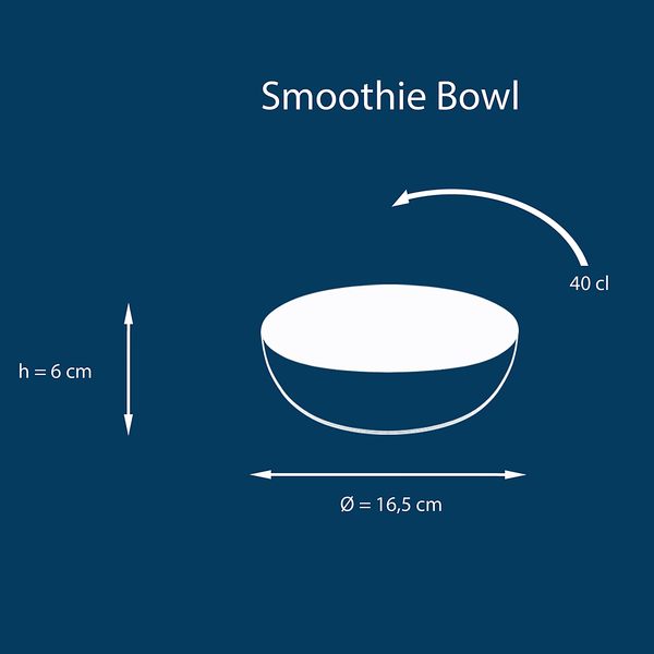 Smoothie Bowl Cascade 4er-Set - Steinzeug - Mehrfarbig