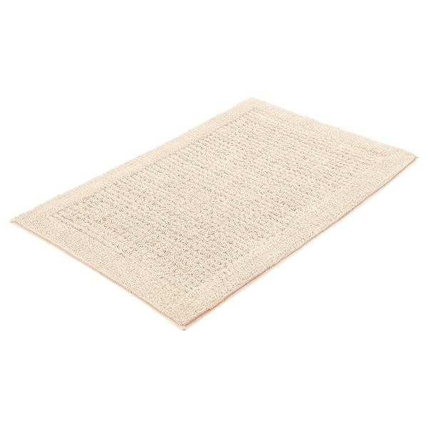 Badteppich Net - Baumwolle - Beige - 80 x 140 cm