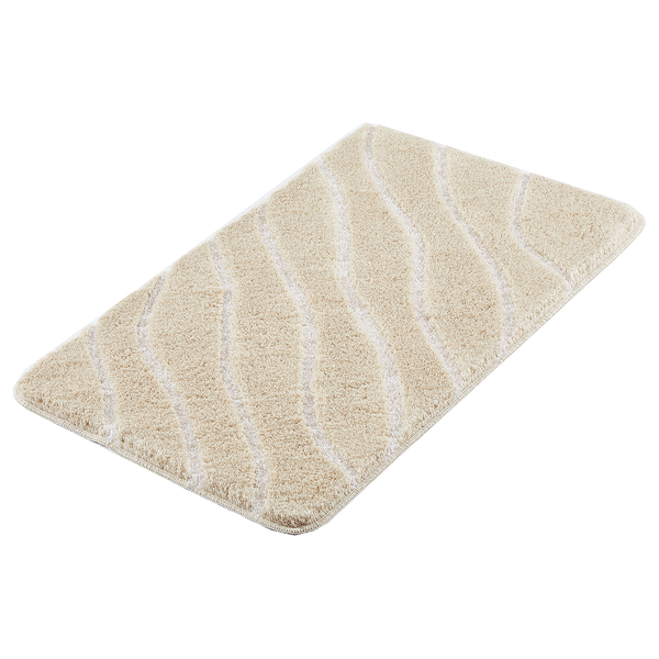 Badteppich Tram - Polyacryl - Karamell - 80 x 140 cm