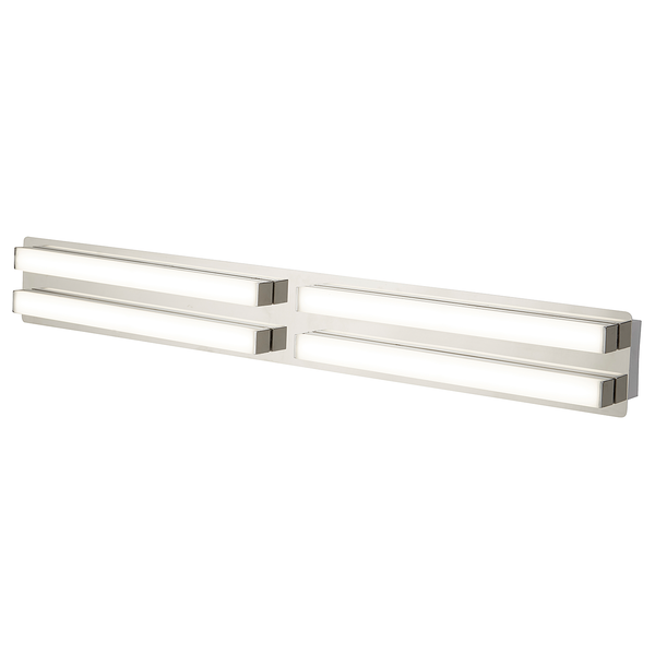 Wandleuchte Radiant - Edelstahl - Silber - 4-flammig