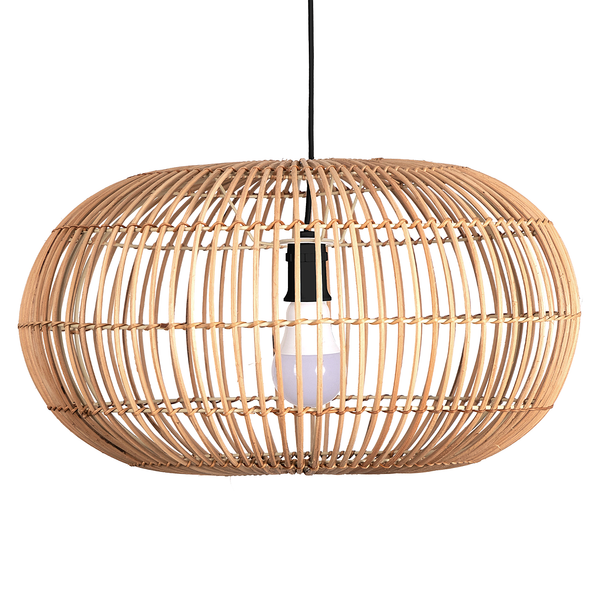 Pendelleuchte Bali Rattan - Rattan -Braun - 1-flammig