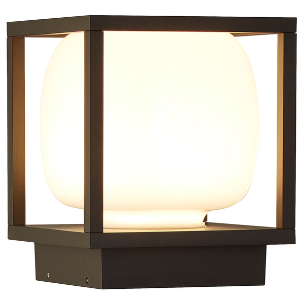 LED-Wandleuchte Athens - Aluminium - Schwarz - 1-flammig