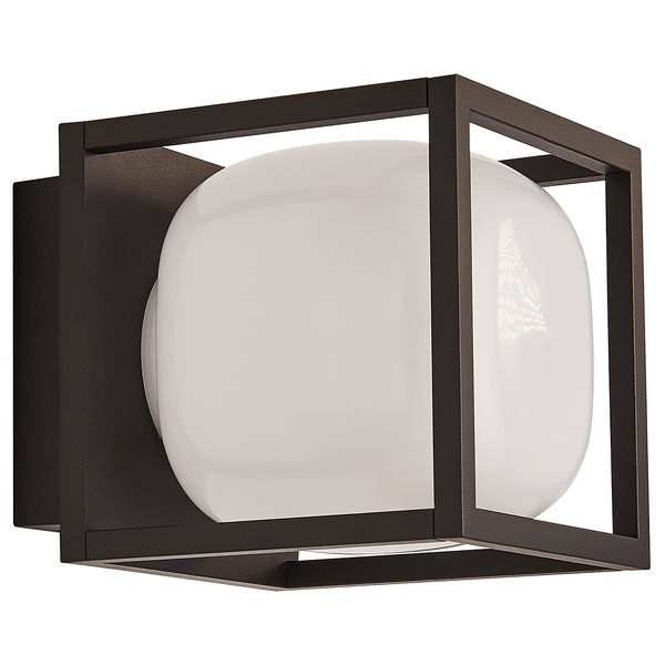 LED-Wandleuchte Athens - Aluminium - Schwarz - 1-flammig