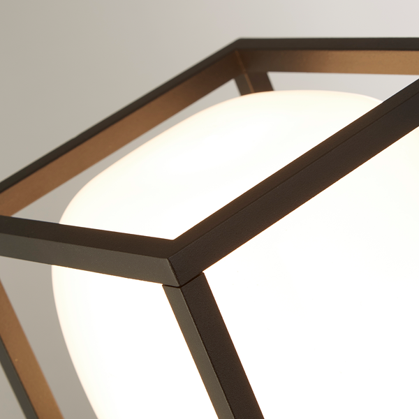 LED-Wandleuchte Athens - Aluminium - Schwarz - 1-flammig